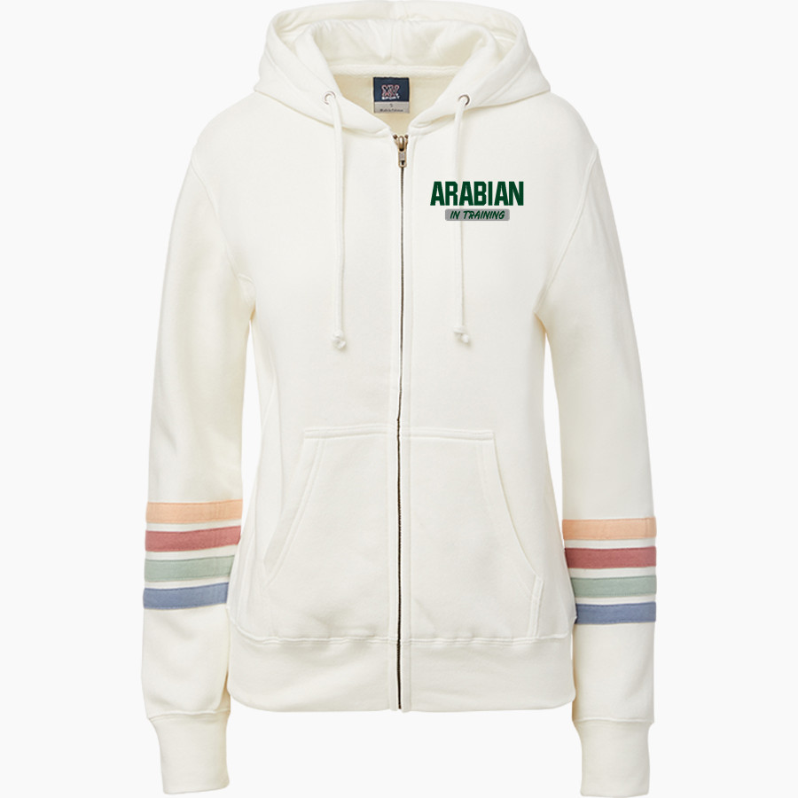 Pendleton Heights Arabians <span class="pdp-name-mascot">Pendleton Heights Arabians</span> MV Sport Women's Naamah Multi Sleeve Stripe Full Zip Hoodie