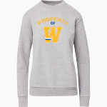 Widener University Pride Online Store MV Sport Women's Raelynn Cloud Fleece Crew Front Thumbnail