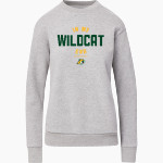 Northern Michigan Wildcats <span class="pdp-name-mascot">Northern Michigan Wildcats</span> MV Sport Women's Raelynn Cloud Fleece Crew Front Thumbnail