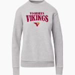VOORHEES VIKINGS official sideline store MV Sport Women's Raelynn Cloud Fleece Crew Front Thumbnail
