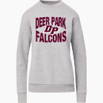 Deer Park Falcons <span class="pdp-name-mascot">Deer Park Falcons</span> MV Sport Women's Raelynn Cloud Fleece Crew Front Thumbnail