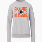 Skyline Gila River Mustangs <span class="pdp-name-mascot">Skyline Mustangs</span> MV Sport Women's Raelynn Cloud Fleece Crew Front Thumbnail