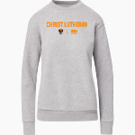 CHRIST LUTHERAN Cougars <span class="pdp-name-mascot">CHRIST LUTHERAN DAY SCHOOL Cougars</span> MV Sport Women's Raelynn Cloud Fleece Crew Front Thumbnail