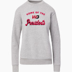 Washington & Jefferson Presidents <span class="pdp-name-mascot">Washington & Jefferson</span> MV Sport Women's Raelynn Cloud Fleece Crew Front Thumbnail