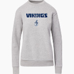 Lawrence University Vikings Online Store MV Sport Women's Raelynn Cloud Fleece Crew Front Thumbnail