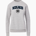 MIDLAKES HIGH SCHOOL SCREAMING EAGLES <span class="pdp-name-mascot">MIDLAKES SCREAMING EAGLES</span> MV Sport Women's Raelynn Cloud Fleece Crew Front Thumbnail
