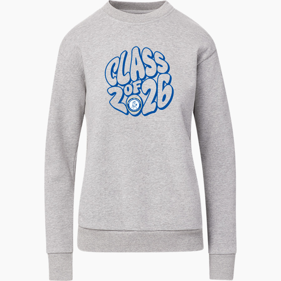 MOUNT MARKHAM HIGH SCHOOL MUSTANGS <span class="pdp-name-mascot">MOUNT MARKHAM MUSTANGS</span> MV Sport Women's Raelynn Cloud Fleece Crew