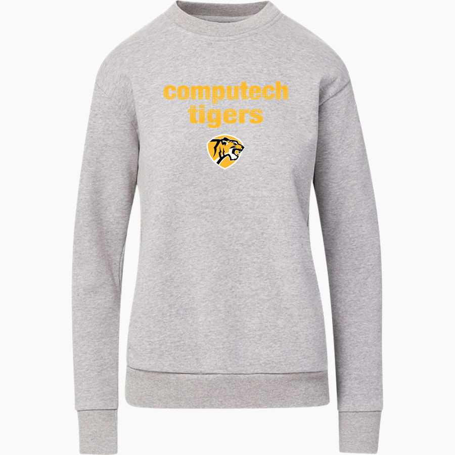 Computech Tigers MV Sport Women's Raelynn Cloud Fleece Crew