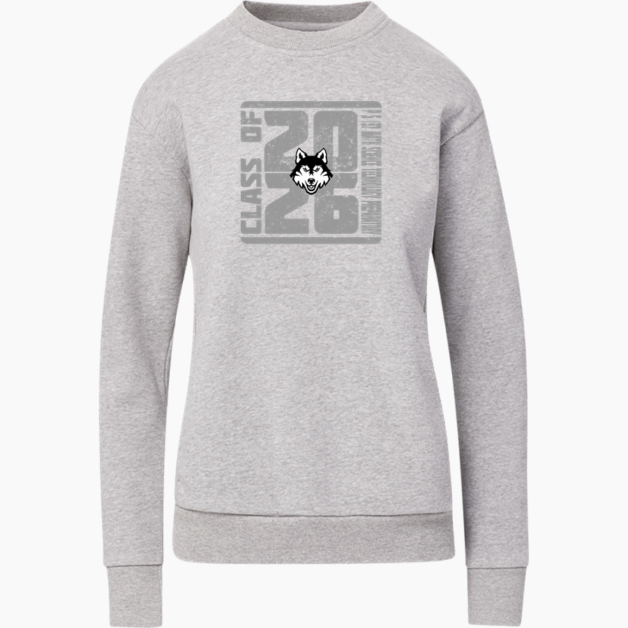 P S 197 Math Science Technology Preparatory Wolves MV Sport Women's Raelynn Cloud Fleece Crew