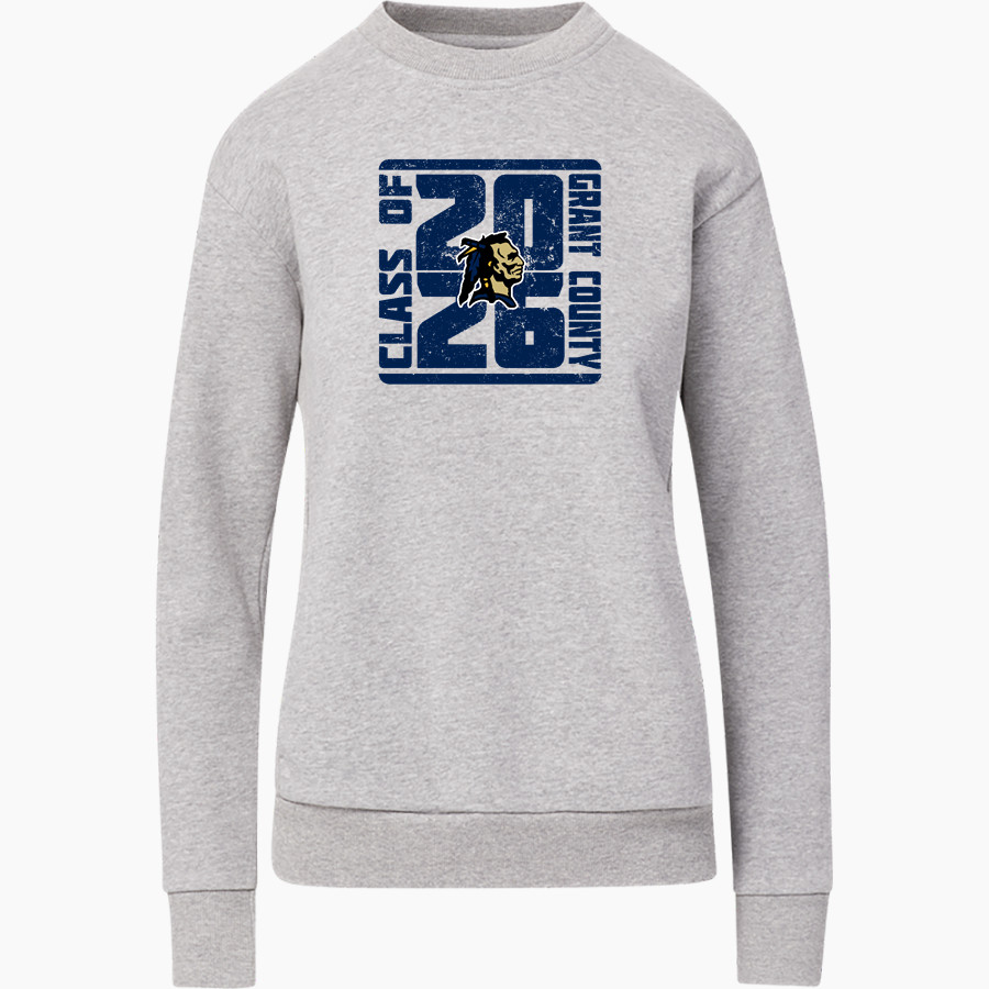 Grant County Braves The Official Online Store <span class="pdp-name-mascot">Grant County Braves</span> MV Sport Women's Raelynn Cloud Fleece Crew