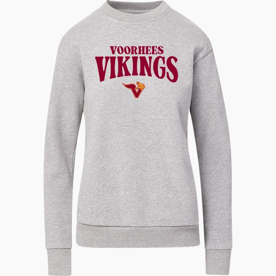 VOORHEES VIKINGS official sideline store MV Sport Women's Raelynn Cloud Fleece Crew