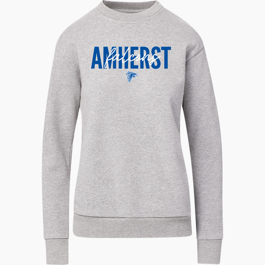 AMHERST HIGH SCHOOL FALCONS <span class="pdp-name-mascot">AMHERST FALCONS</span> MV Sport Women's Raelynn Cloud Fleece Crew