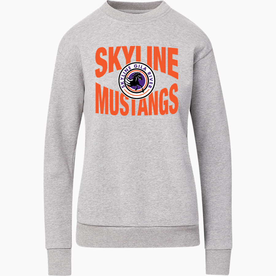 Skyline Gila River Mustangs <span class="pdp-name-mascot">Skyline Mustangs</span> MV Sport Women's Raelynn Cloud Fleece Crew