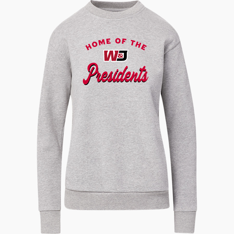 Washington & Jefferson Presidents <span class="pdp-name-mascot">Washington & Jefferson</span> MV Sport Women's Raelynn Cloud Fleece Crew