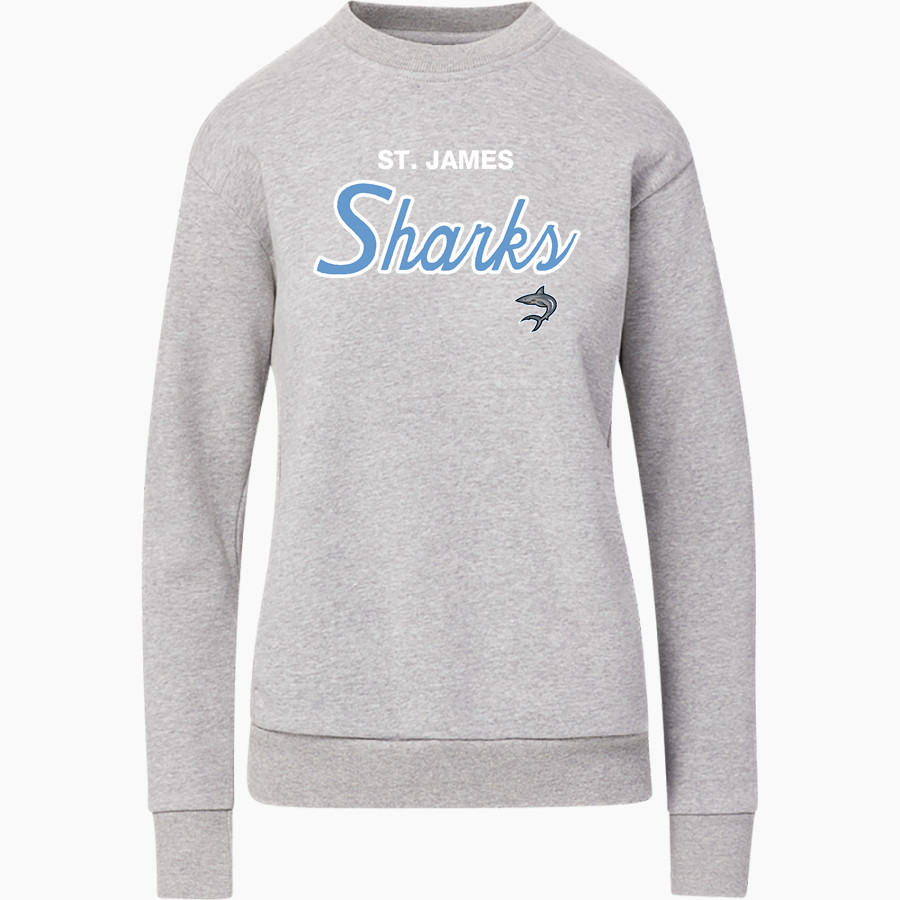 St. James Sharks MV Sport Women's Raelynn Cloud Fleece Crew