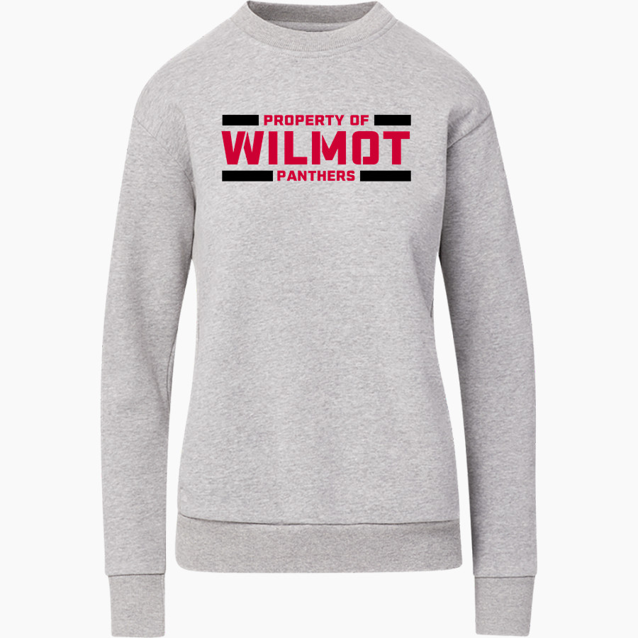 WILMOT UNION HIGH SCHOOL PANTHERS MV Sport Women's Raelynn Cloud Fleece Crew