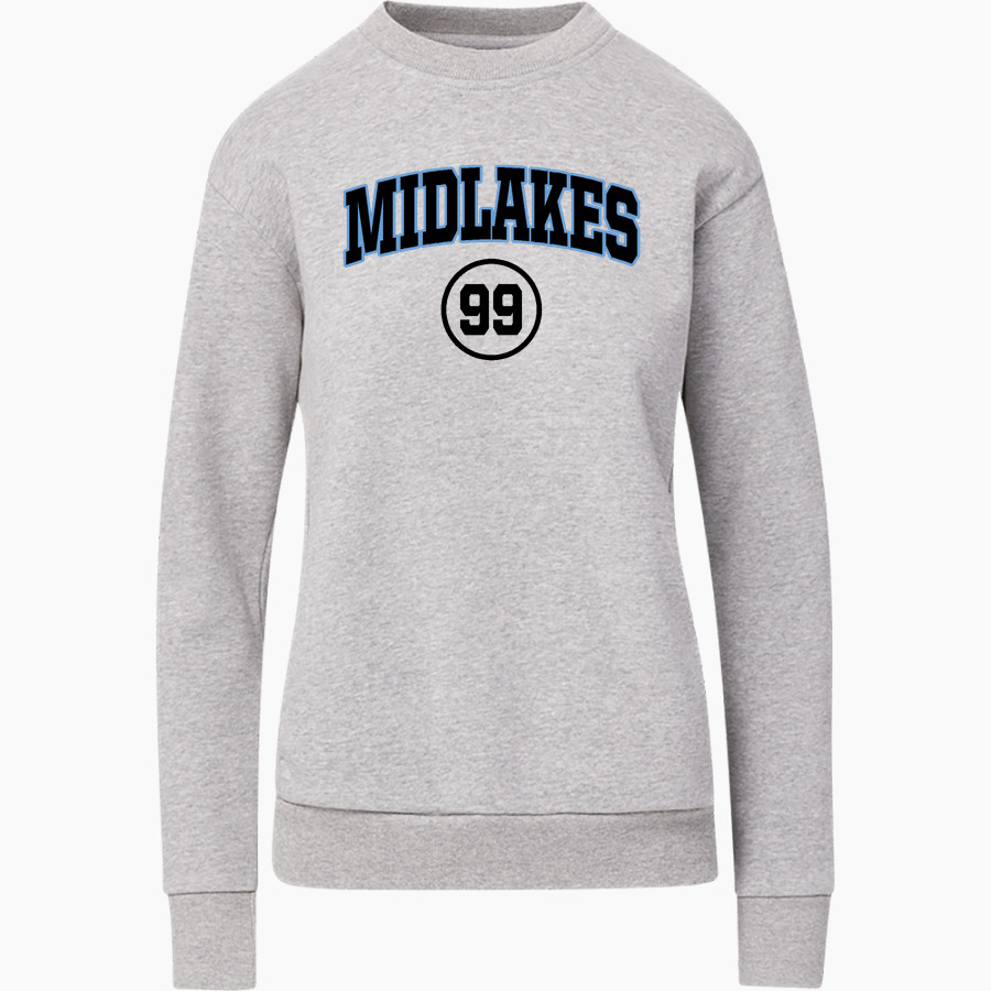 MIDLAKES HIGH SCHOOL SCREAMING EAGLES <span class="pdp-name-mascot">MIDLAKES SCREAMING EAGLES</span> MV Sport Women's Raelynn Cloud Fleece Crew