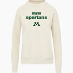 Mayo Spartans <span class="pdp-name-mascot">Mayo Spartans</span> MV Sport Women's Raelynn Cloud Fleece Crew Front Thumbnail