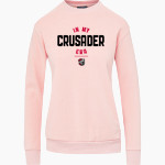 Belmont Abbey College The Official Store of the Crusaders MV Sport Women's Raelynn Cloud Fleece Crew Front Thumbnail
