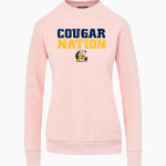 Goldsboro Cougars <span class="pdp-name-mascot">Goldsboro Cougars</span> MV Sport Women's Raelynn Cloud Fleece Crew Front Thumbnail