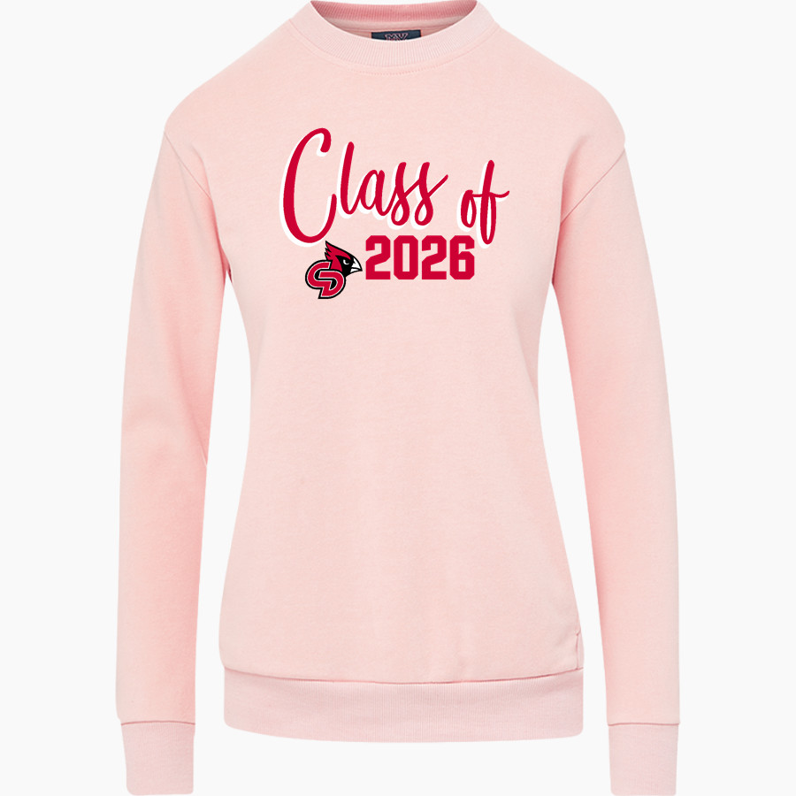 Central Decatur Cardinals MV Sport Women's Raelynn Cloud Fleece Crew