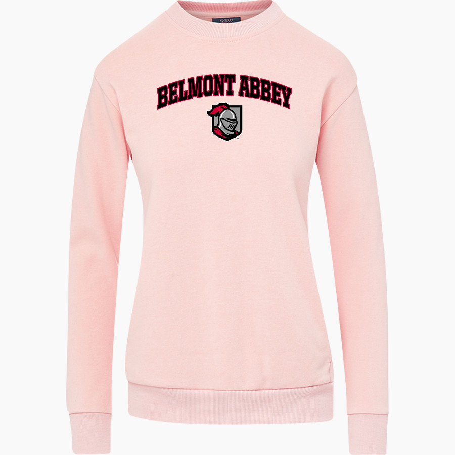Belmont Abbey College The Official Store of the Crusaders <span class="pdp-name-mascot">Belmont Abbey Crusaders</span> MV Sport Women's Raelynn Cloud Fleece Crew