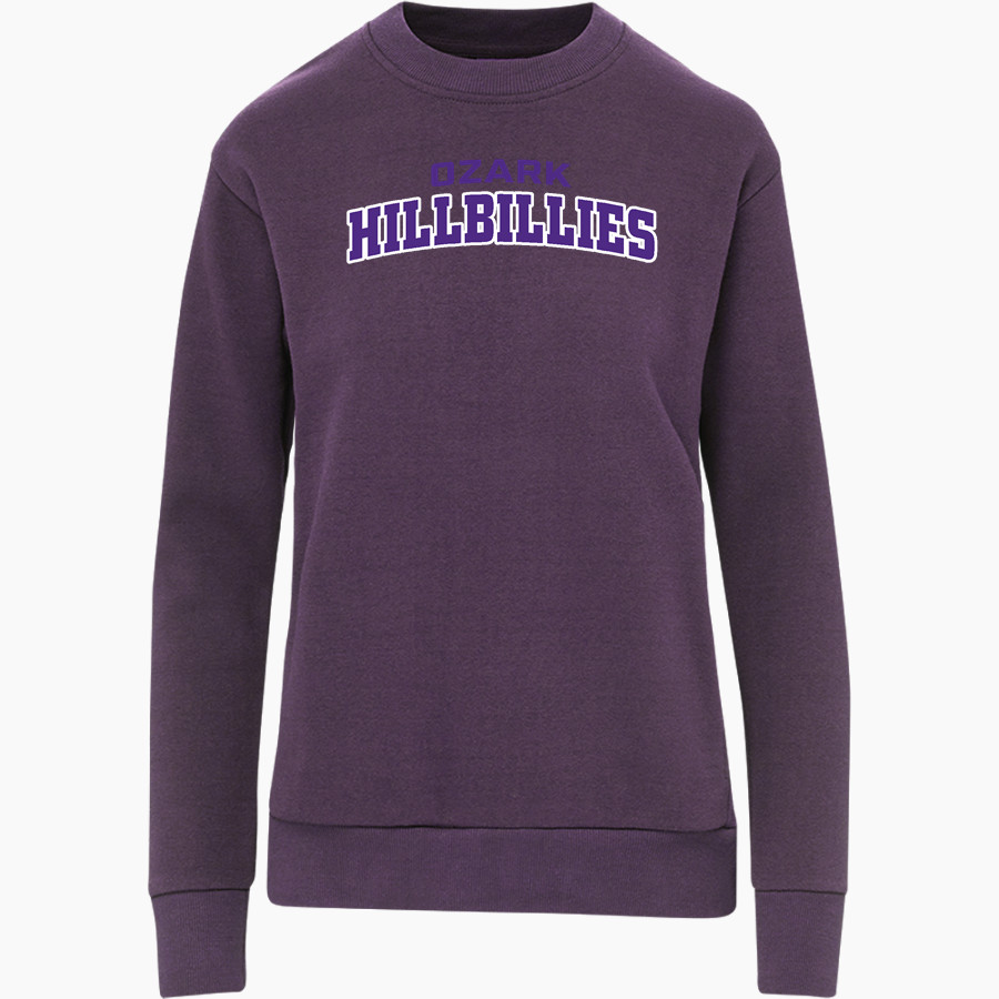 OZARK HIGH SCHOOL HILLBILLIES <span class="pdp-name-mascot">OZARK HILLBILLIES</span> MV Sport Women's Raelynn Cloud Fleece Crew