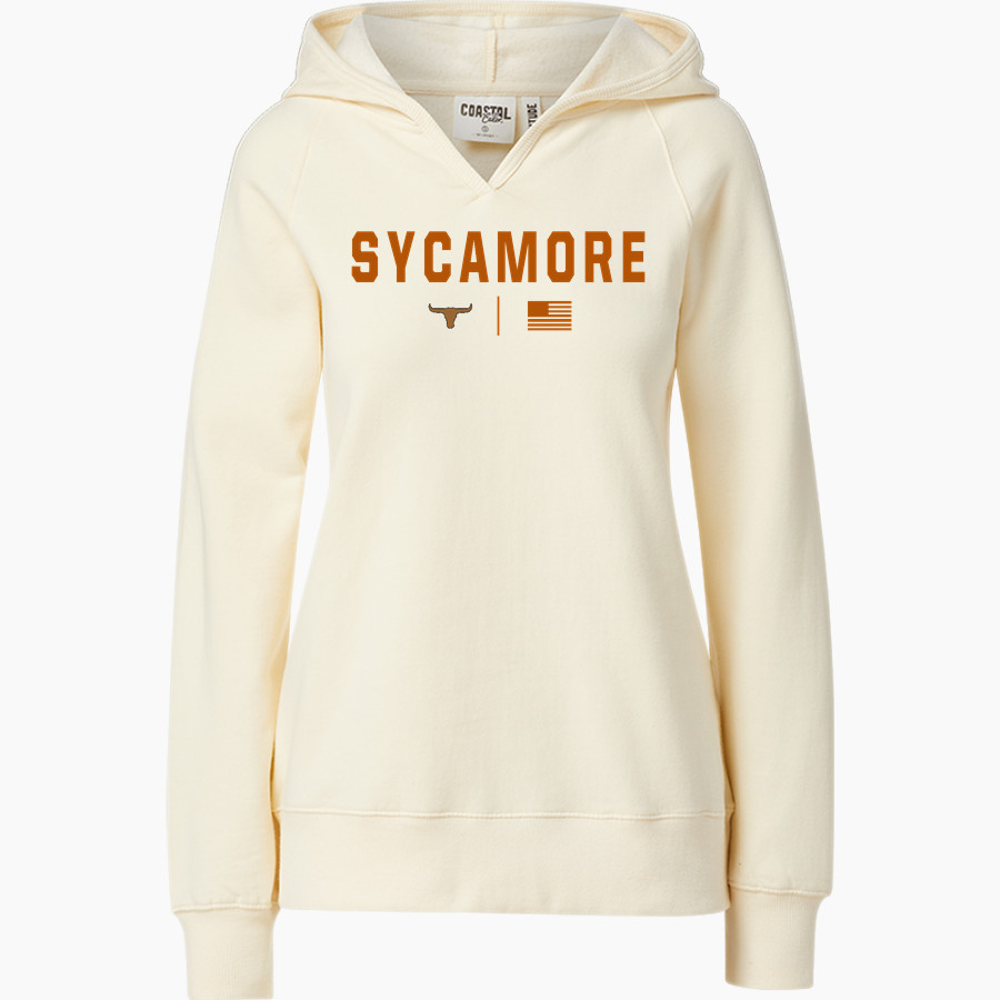 Sycamore Longhorns <span class="pdp-name-mascot">Sycamore Elementary School Longhorns</span> MV Sport Women's Coastal Color Hoodie
