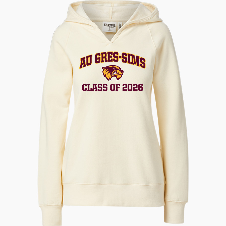 Au Gres-Sims HIGH SCHOOL WOLVERINES <span class="pdp-name-mascot">AU GRES - SIMS WOLVERINES</span> MV Sport Women's Coastal Color Hoodie