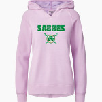 Communion of Saints School Sabres official sideline store MV Sport Women's Coastal Color Hoodie Front Thumbnail