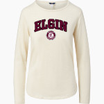 ELGIN HIGH SCHOOL MAROONS MV Sport Women's Tori Slub Long Sleeve Tee Front Thumbnail