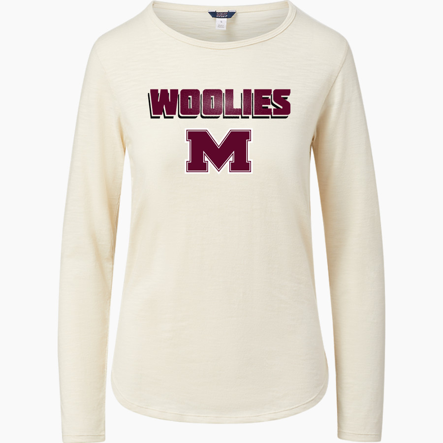 MILLBURY SR HIGH SCHOOL WOOLIES <span class="pdp-name-mascot">MILLBURY MEMORIAL WOOLIES</span> MV Sport Women's Tori Slub Long Sleeve Tee