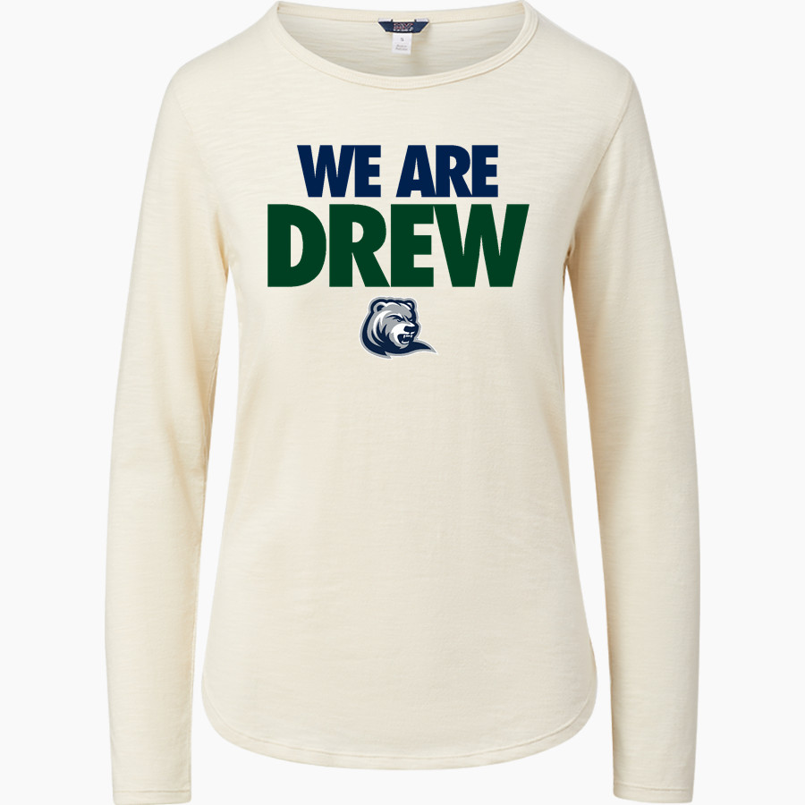 Drew Rangers <span class="pdp-name-mascot">Drew University Rangers</span> MV Sport Women's Tori Slub Long Sleeve Tee