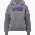 BLOOMINGTON HIGH SCHOOL PURPLE RAIDERS <span class="pdp-name-mascot">BLOOMINGTON PURPLE RAIDERS</span> MV Sport Women's Mood & Vibe Teegan Crafty Hoodie Front Thumbnail