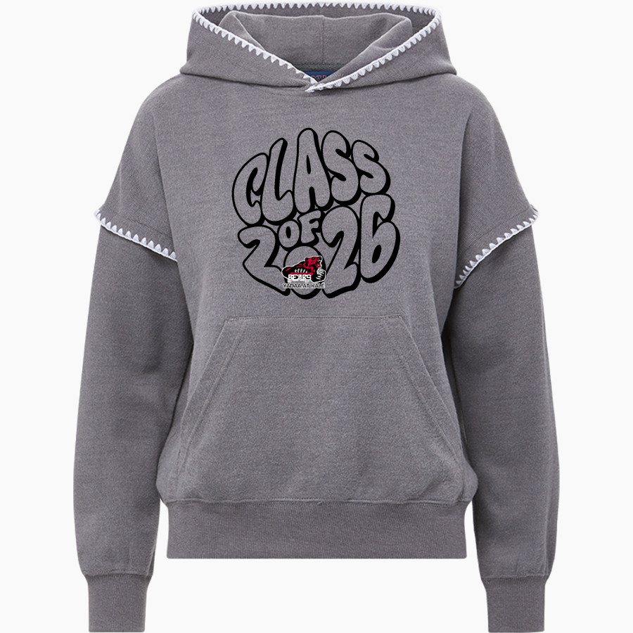 JUNEAU-DOUGLAS HIGH SCHOOL CRIMSON BEARS <span class="pdp-name-mascot">JUNEAU - DOUGLAS CRIMSON BEARS</span> MV Sport Women's Mood & Vibe Teegan Crafty Hoodie