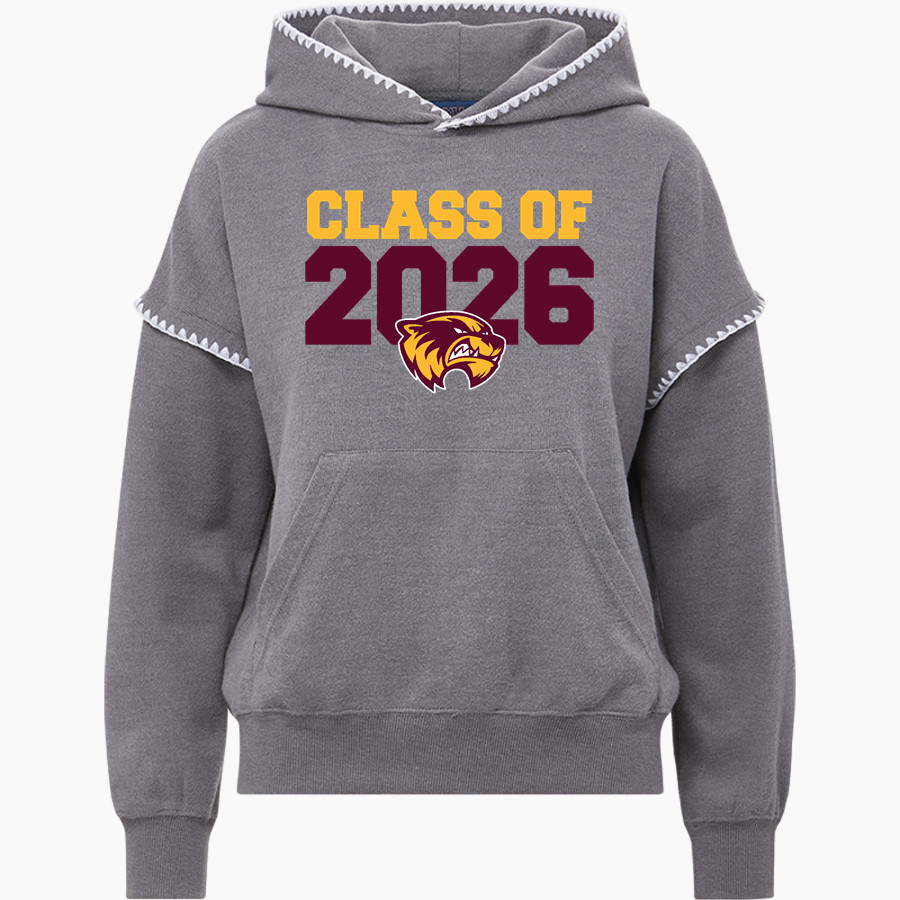 Au Gres-Sims HIGH SCHOOL WOLVERINES <span class="pdp-name-mascot">AU GRES - SIMS WOLVERINES</span> MV Sport Women's Mood & Vibe Teegan Crafty Hoodie