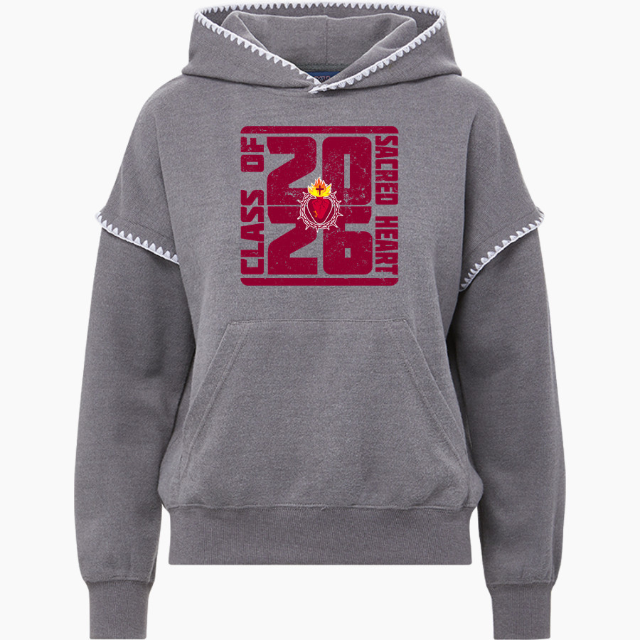 Sacred Heart Tigers <span class="pdp-name-mascot">Sacred Heart of Jesus Tigers</span> MV Sport Women's Mood & Vibe Teegan Crafty Hoodie