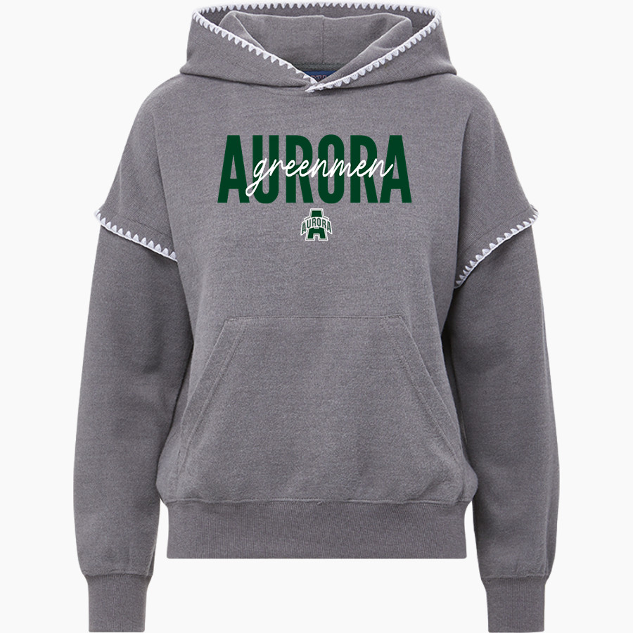 AURORA HIGH SCHOOL GREENMEN <span class="pdp-name-mascot">AURORA GREENMEN</span> MV Sport Women's Mood & Vibe Teegan Crafty Hoodie