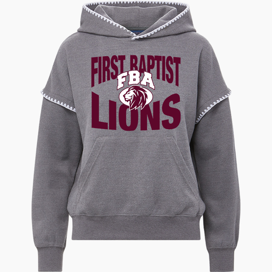 First Baptist Lions <span class="pdp-name-mascot">First Baptist Lions</span> MV Sport Women's Mood & Vibe Teegan Crafty Hoodie
