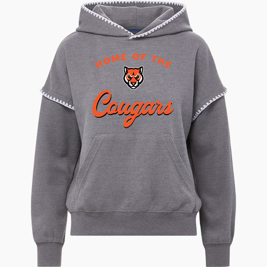 Lassen Community College Cougars <span class="pdp-name-mascot">Lassen Community College Cougars</span> MV Sport Women's Mood & Vibe Teegan Crafty Hoodie
