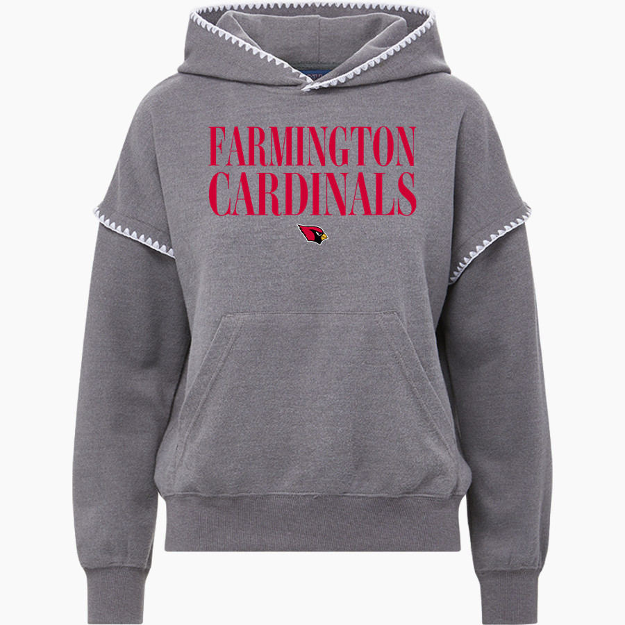 FARMINGTON HIGH SCHOOL CARDINALS <span class="pdp-name-mascot">FARMINGTON CARDINALS</span> MV Sport Women's Mood & Vibe Teegan Crafty Hoodie