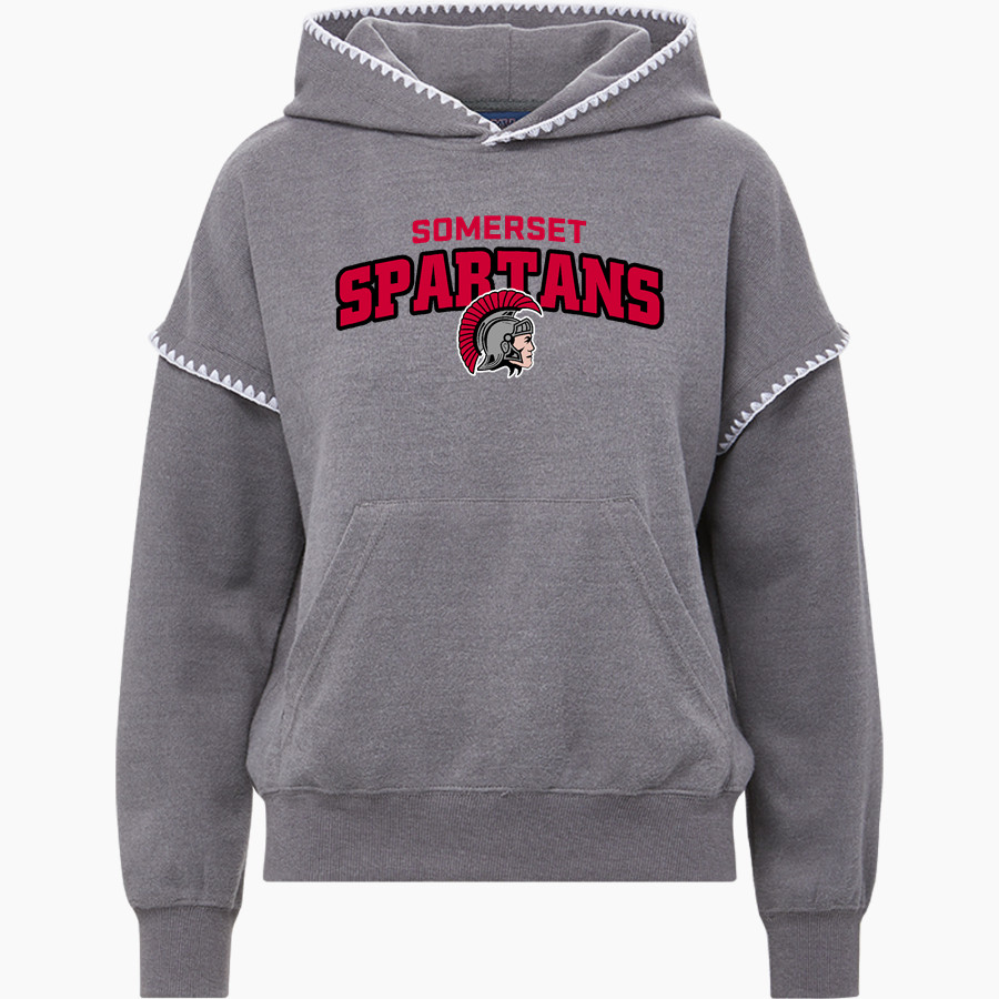 SOMERSET HIGH SCHOOL SPARTANS <span class="pdp-name-mascot">SOMERSET SPARTANS</span> MV Sport Women's Mood & Vibe Teegan Crafty Hoodie