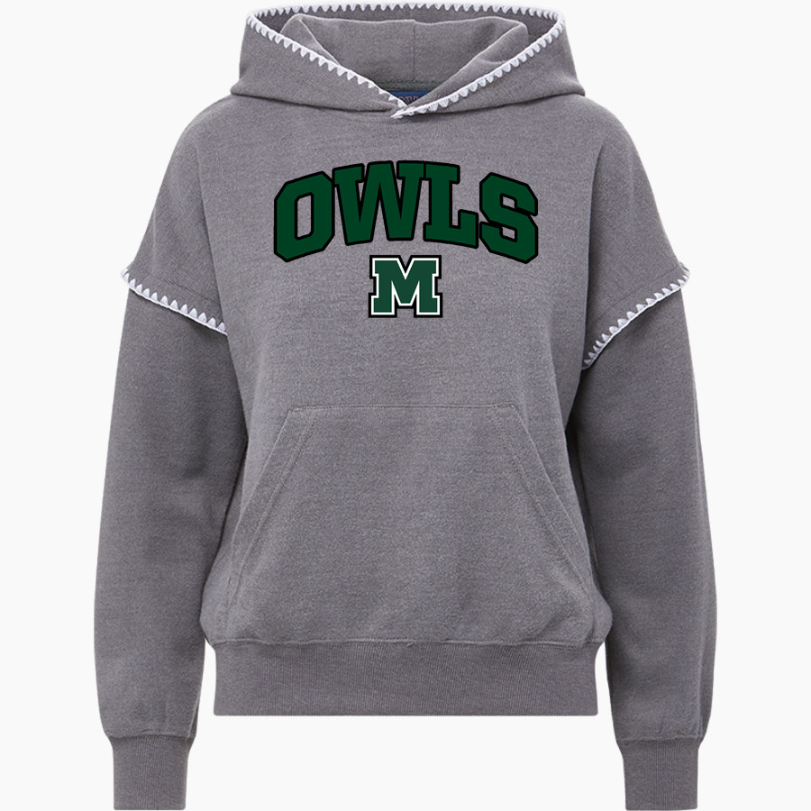 Mid-Pacific Owls <span class="pdp-name-mascot">Mid-Pacific Owls</span> MV Sport Women's Mood & Vibe Teegan Crafty Hoodie