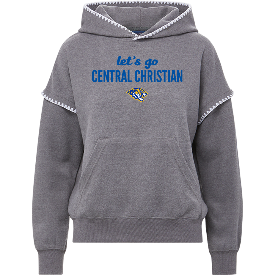 Central Christian Tigers <span class="pdp-name-mascot">Central Christian College Tigers</span> MV Sport Women's Mood & Vibe Teegan Crafty Hoodie