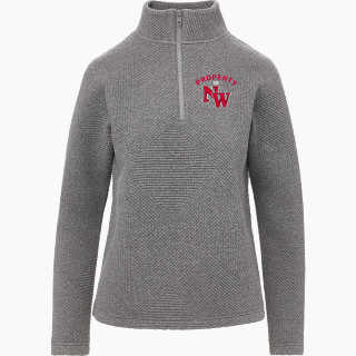 MV Sport Women's Zelda Zig Zag 1/4 Zip Pullover