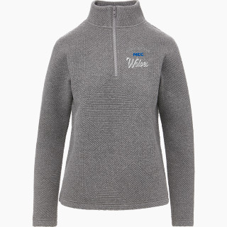 MV Sport Women's Zelda Zig Zag 1/4 Zip Pullover