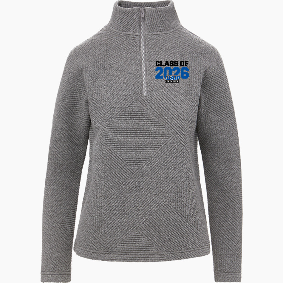 UAH Chargers <span class="pdp-name-mascot">University of Alabama Chargers</span> MV Sport Women's Zelda Zig Zag 1/4 Zip Pullover