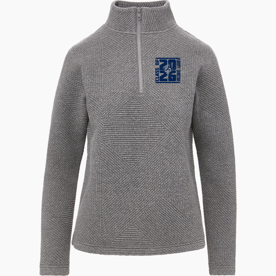 Liberty Christian Warriors <span class="pdp-name-mascot">Liberty Christian Warriors</span> MV Sport Women's Zelda Zig Zag 1/4 Zip Pullover