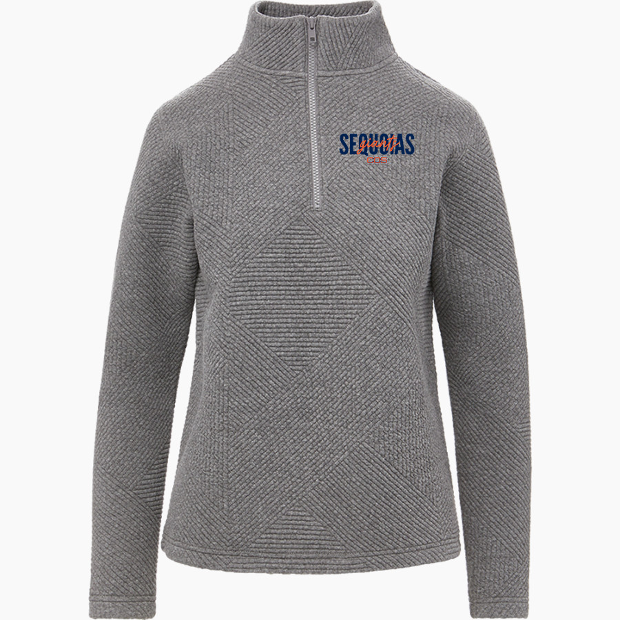 Sequoias Giants <span class="pdp-name-mascot">College of the Sequoias</span> MV Sport Women's Zelda Zig Zag 1/4 Zip Pullover