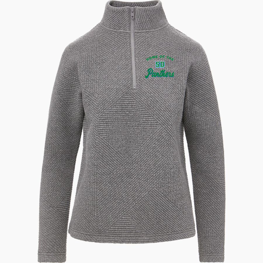 San Domenico Panthers <span class="pdp-name-mascot">San Domenico Panthers</span> MV Sport Women's Zelda Zig Zag 1/4 Zip Pullover